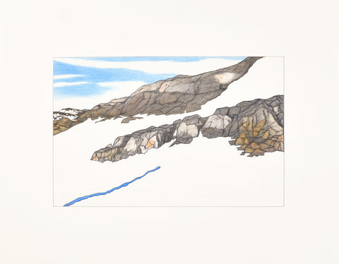 Untitled, Rocky hills and snow