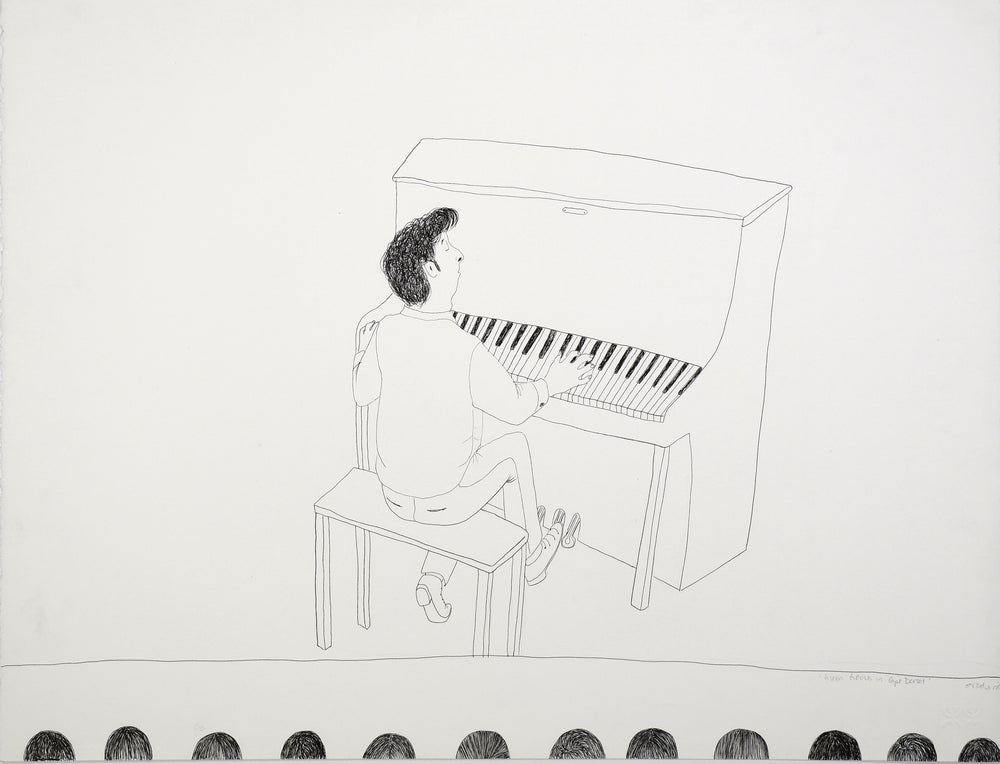 Drawing, Glenn Gould in Cape Dorset