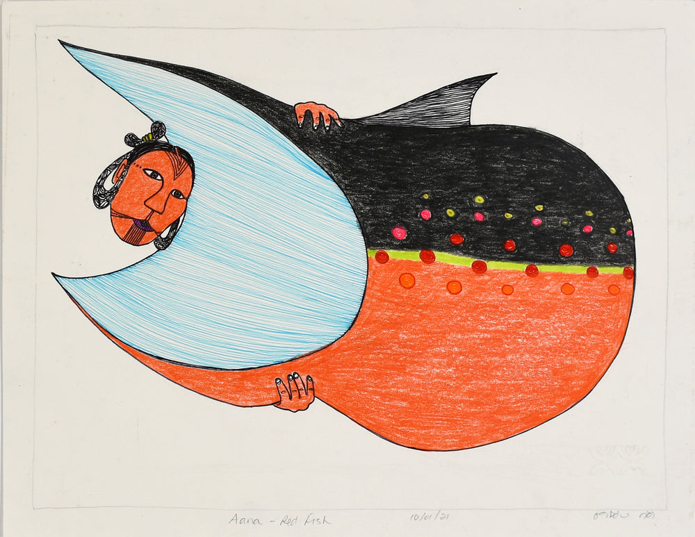 Drawing, Aana - Red Fish