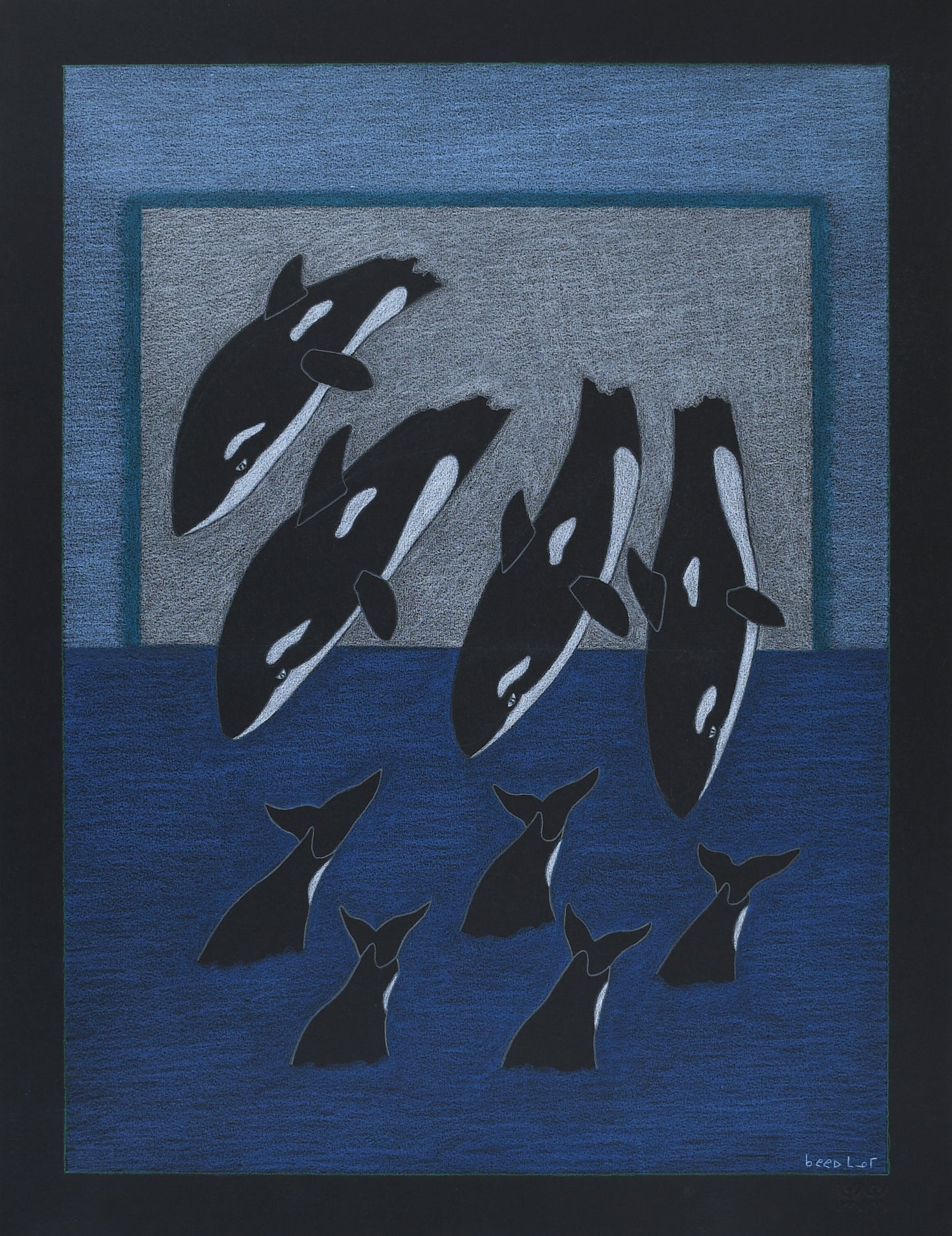 Untitled, Diving Whales