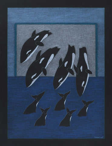Untitled, Diving Whales