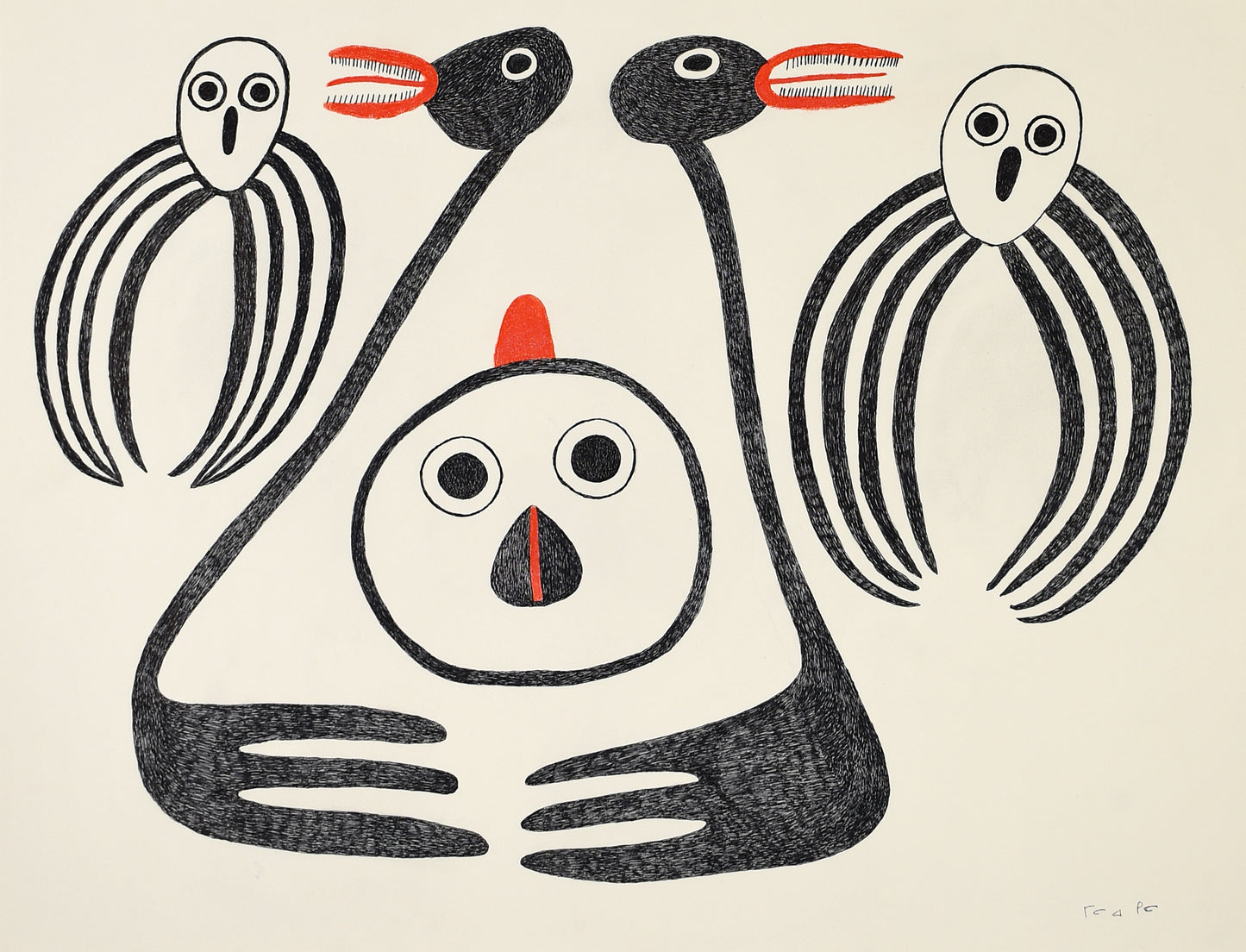 Meelia Kelly Drawing - Untitled Bird #5