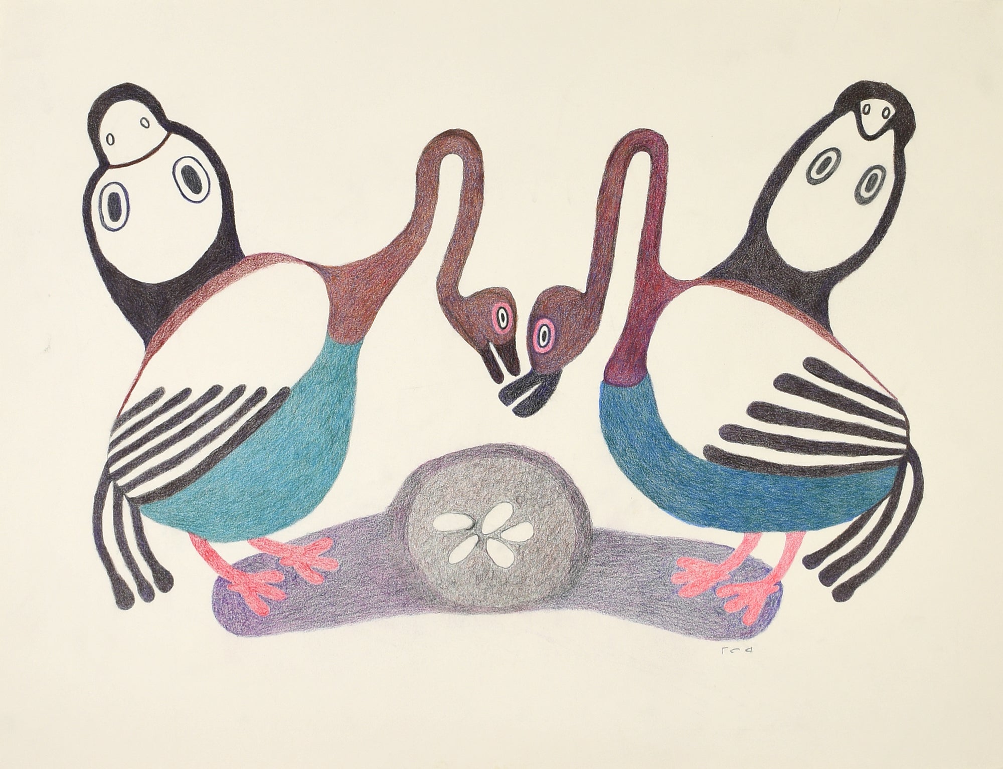 Meelia Kelly Drawing - Untitled Bird #7