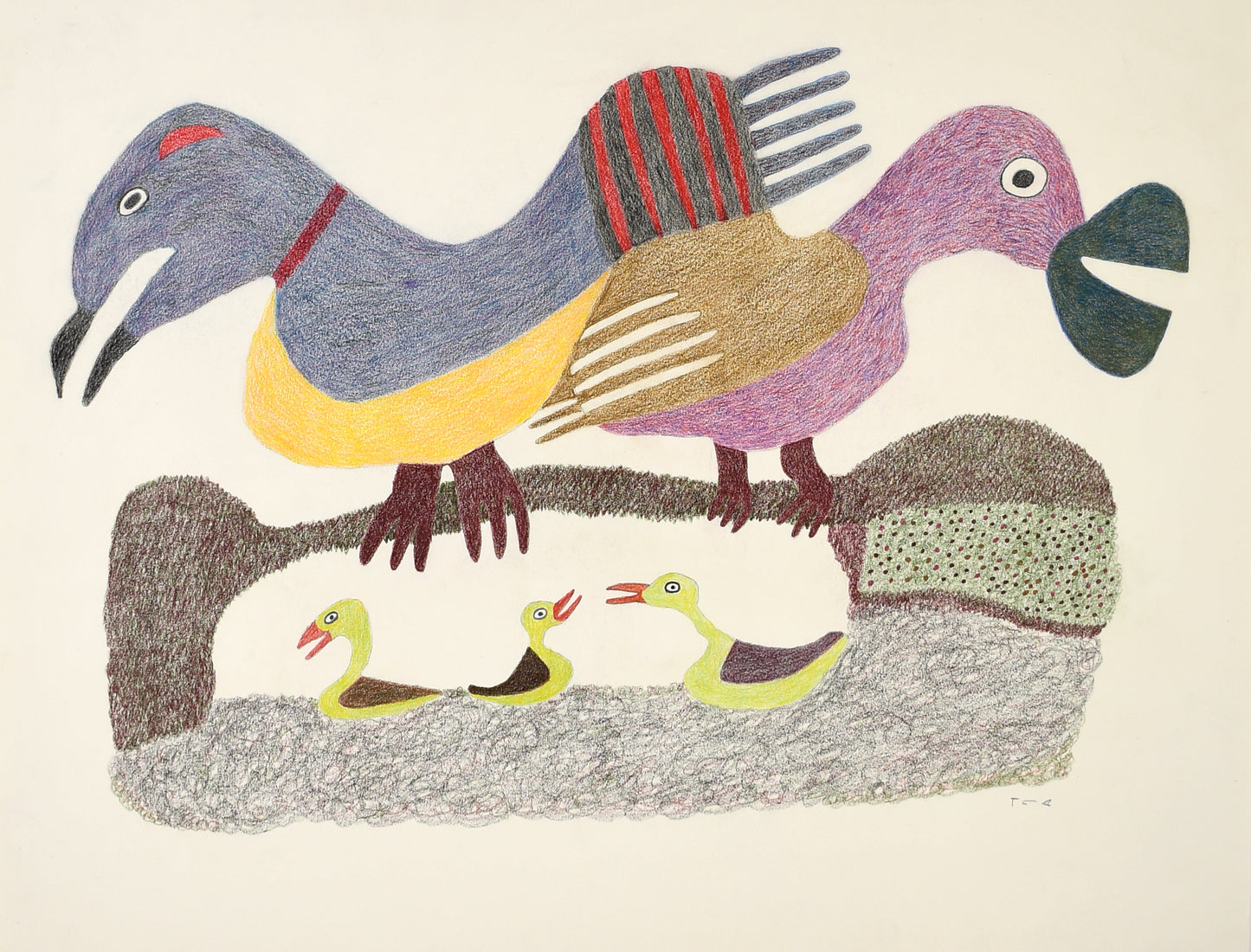 Meelia Kelly Drawing - Untitled Bird #9