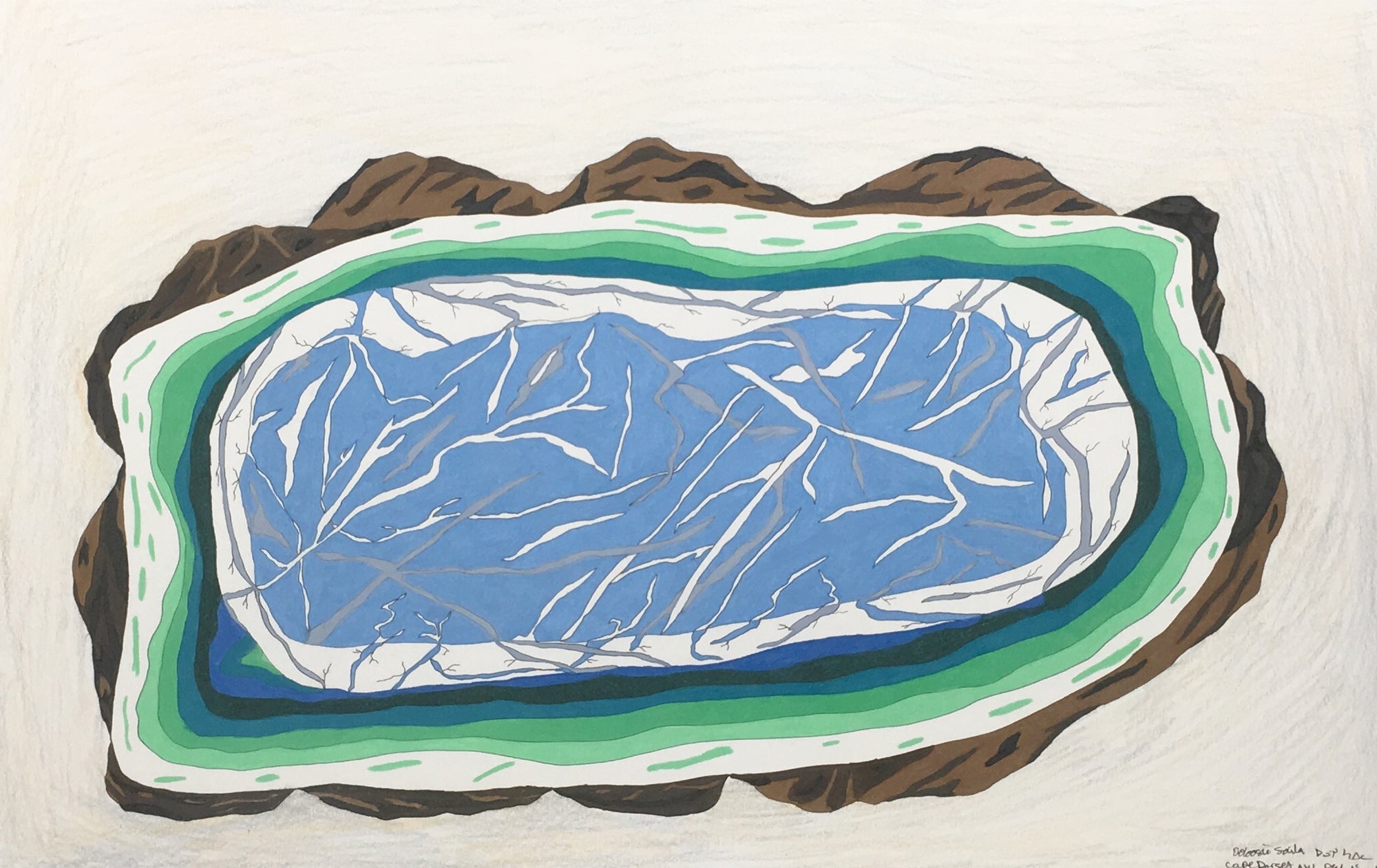 Untitled, Frozen lake
