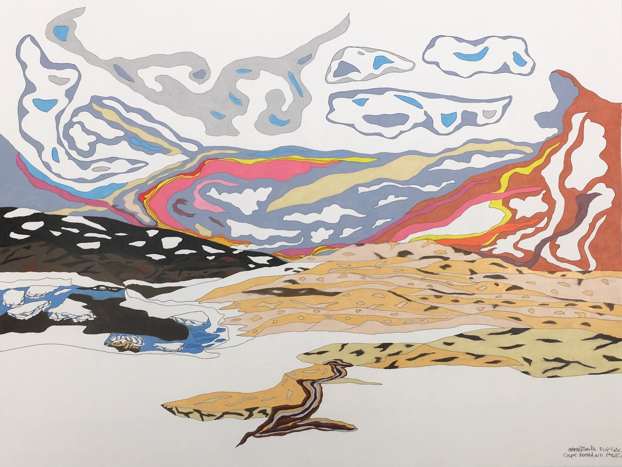 Untitled, Colourful landscape